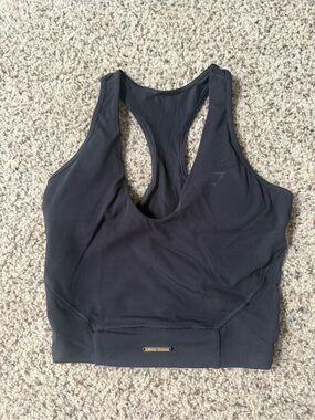Gymshark Black Racerback Seamless Sports Bra